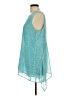 Fever 100% Polyester Teal Sleeveless Blouse Size L - photo 5