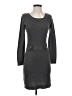 AB Studio 100% Acrylic Gray Casual Dress Size XS - photo 1