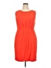 Mossimo 100% Polyester Solid Orange Cocktail Dress Size XXL - photo 1