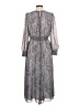 Talbots Animal Print Gray Casual Dress Size 8 - photo 2