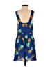 Charlotte Russe 100% Polyester Tropical Blue Romper Size M - photo 2