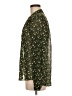 CAbi 100% Polyester Green Long Sleeve Blouse Size M - photo 5