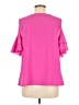 Shein 100% Polyester Pink Short Sleeve Blouse Size 12 - photo 2