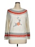 Talbots Print Ivory Pullover Sweater Size XL (petite) - photo 1