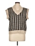 Unbranded Houndstooth Tan Sweater Vest Size L (estimated) - photo 1