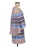 1.State 100% Polyester Print Blue Casual Dress Size XS - photo 4