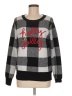 Holiday Time Checkered-gingham Gray Pullover Sweater Size M - photo 1
