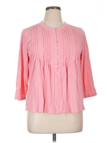 Lands' End 3/4 Sleeve Blouse (view 1)