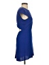 Babaton 100% Polyester Solid Blue Casual Dress Size 0 - photo 4
