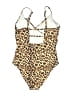 Unbranded Animal Print Gold One Piece Swimsuit Size M - photo 2