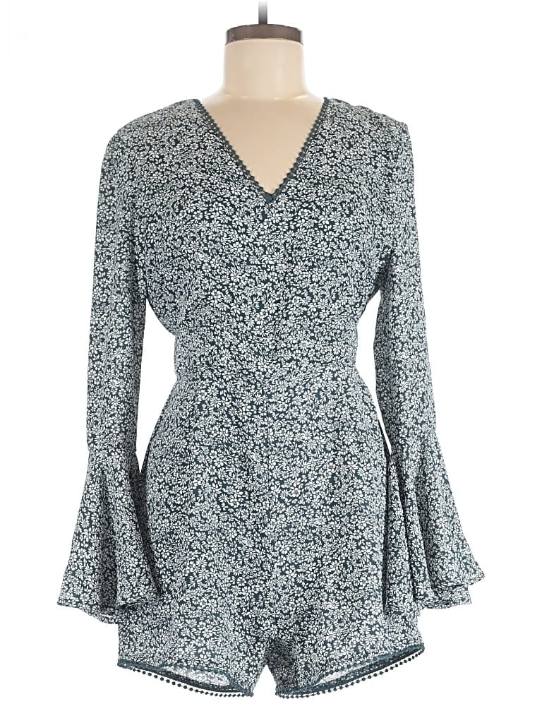 Pre-owned Blue Rain Romper In Blue