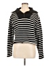 J.Crew 100% Cotton Stripes Black Fleece Size M - photo 1