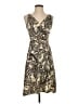 Donutz, Inc. Paisley Tan Cocktail Dress Size S - photo 1
