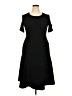 dazz Solid Black Casual Dress Size 2X - photo 1