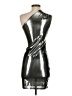 Unbranded Metallic Silver Cocktail Dress Size S - photo 2