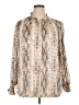 Autres Filles 100% Polyester Animal Print Tan Long Sleeve Blouse Size 1X - photo 1
