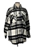 Black Tape_ 100% Polyester Plaid Gray Coat Size L - photo 1