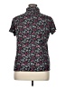 Assorted Brands Floral Black Short Sleeve Turtleneck Size XL - photo 2