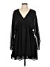 A New Day 100% Polyester Solid Black Casual Dress Size L - photo 1