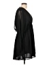 A New Day 100% Polyester Solid Black Casual Dress Size L - photo 4