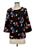 Boden 100% Polyester Black 3/4 Sleeve Blouse Size 4 - photo 1