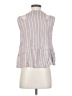 BCBGMAXAZRIA Stripes White Sleeveless Button-Down Shirt Size S - photo 2
