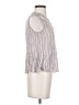 BCBGMAXAZRIA Stripes White Sleeveless Button-Down Shirt Size S - photo 4