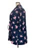 Kiyonna Blue 3/4 Sleeve Blouse Size 22 - 24 Plus - photo 5