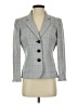 Nine West 100% Polyester Houndstooth Gray Blazer Size 4 - photo 1