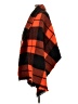 Zara Plaid Orange Red Wrap One size - photo 5