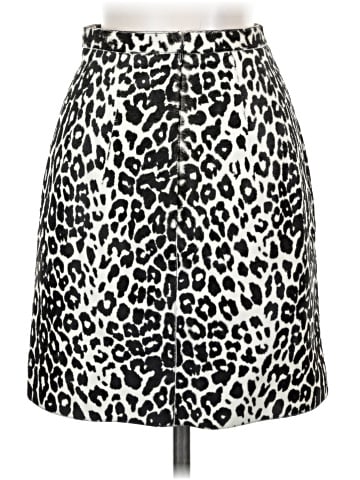 Michael Kors Collection Calf Hair Leather Skirt (view 2)