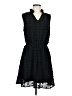 Unbranded 100% Polyester Polka Dots Black Casual Dress Size M - photo 1