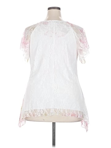 Brittany Black Short Sleeve Blouse (view 2)
