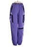 Shein 100% Polyester Color Block Purple Casual Pants Size 11 - 12 - photo 1