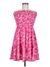 Shein 100% Polyester Floral Pink Cocktail Dress Size 8 - 10 - photo 1