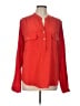 Vince. 100% Silk Red Long Sleeve Silk Top Size L - photo 1