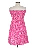 Shein 100% Polyester Floral Pink Cocktail Dress Size 8 - 10 - photo 2