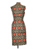Unbranded Paisley Brown Cocktail Dress Size S (estimated) - photo 2