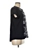 Simply Vera Vera Wang 100% Polyester Black Short Sleeve Top Size M (petite) - photo 4