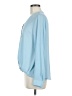 Lush 100% Polyester Blue Long Sleeve Blouse Size M - photo 5
