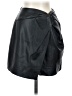 Express 100% Polyester Solid Black Faux Leather Skirt Size XS - photo 1