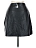 Express 100% Polyester Solid Black Faux Leather Skirt Size XS - photo 2
