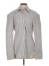 ASOS Design Stripes Silver Gray Long Sleeve Blouse Size XS - photo 1