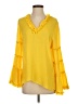 Kobi Halperin Yellow 3/4 Sleeve Blouse Size S - photo 1