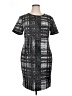 DKNY Graphic Gray Casual Dress Size 16 - photo 1