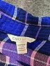 Cato Plaid Blue 3/4 Sleeve Button-Down Shirt Size 14 - 16 - photo 7
