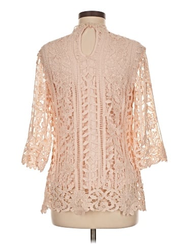 Ultra Pink 3/4 Sleeve Blouse (view 2)
