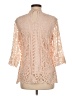 Ultra Pink 100% Polyester Tan 3/4 Sleeve Blouse Size M - photo 2