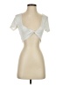 Shein Ivory Short Sleeve Top Size 2 - photo 1