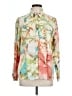 Chico's Print Green Long Sleeve Blouse Size L - photo 1